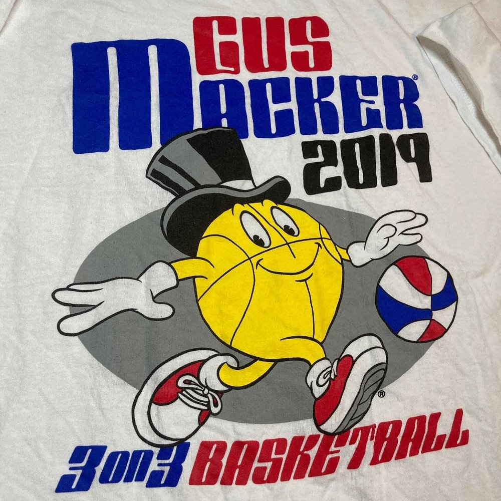 Gus Macker 2019 tournament t-shirt.